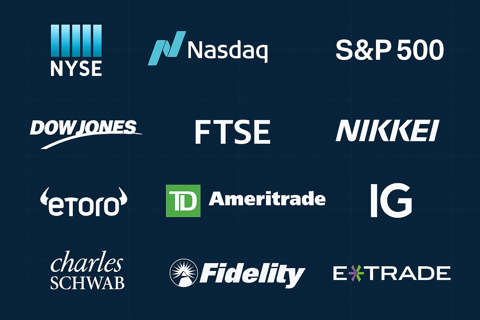stock market logos